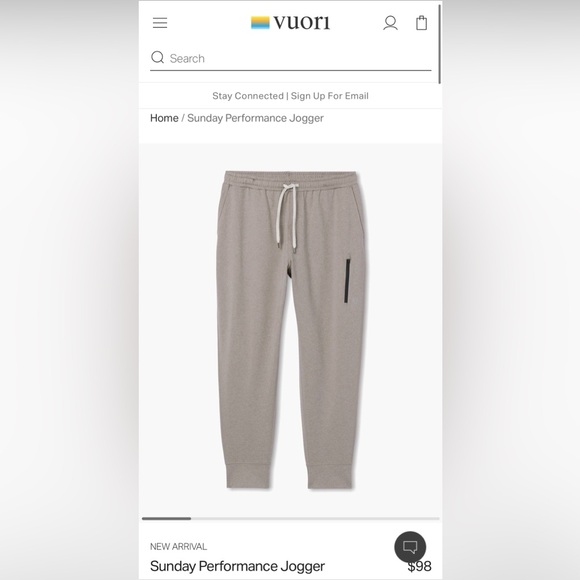 Vuori Sunday Performance Jogger size medium - Picture 2 of 11